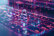 © H Art - Cybersecurity concept. User authentication system with username and password, cybersecurity concept,global network security technology, business people protect personal information.