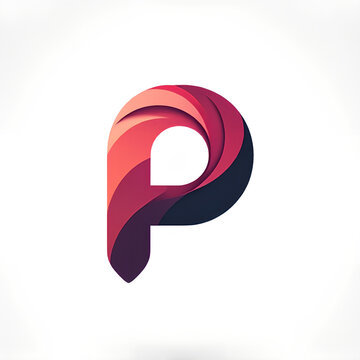 modern logo embodies the shape of the capital letter P