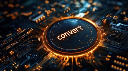 Poster - Digital Conversion: Advanced Circuitry with a High-Tech Focus