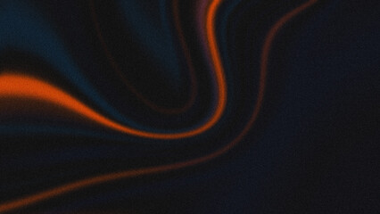 Wall Mural - Vibrant Grainy Gradient Abstract Noise Background with Dynamic Circular Ripples in Blue and Orange, Ideal for Futuristic Graphic Design, Tech Presentations, and Digital Art