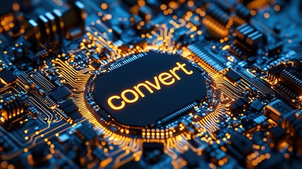 Poster - Futuristic Digital Conversion Module