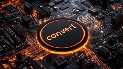 Poster - Digital Conversion: Advanced Circuitry with a High-Tech Focus