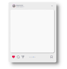 Wall Mural - social media post interface mockup. social media mobile app page template design for user carousel p