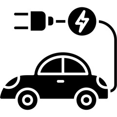 Poster - Electric Car Icon