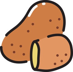 Poster - Potato line icon