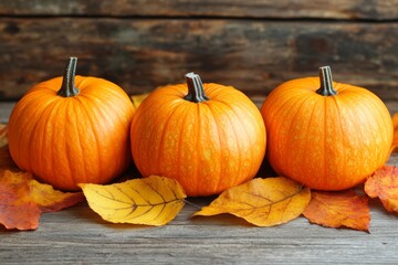 Wall Mural - thanksgiving pumpkin background