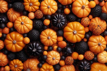 Wall Mural - thanksgiving pumpkin background