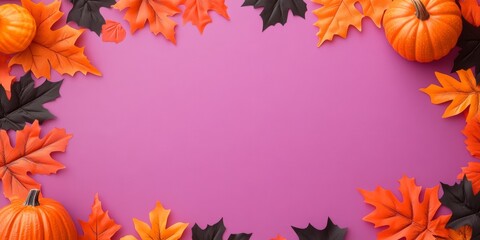 Wall Mural - thanksgiving pumpkin background