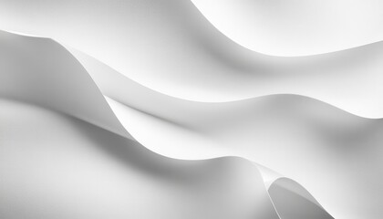 Wall Mural - Abstract White Curving Paper Background