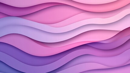 Sticker - Vibrant pink and purple wave gradient background with dynamic shapes and shadows