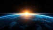 © CrazyJuke - Experience a breathtaking cinematic sunrise, illuminating Earths horizon with dramatic clouds set against a stunning space backdrop.