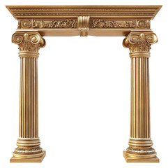 gold roman arch columns
