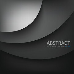 Poster - graphic vector curve line overlap background for text and message design
