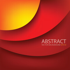 Poster - graphic vector curve line overlap background for text and message design
