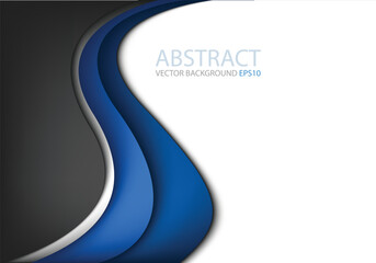 Poster - graphic vector curve line overlap background for text and message design
