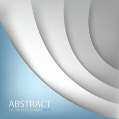 Poster - graphic vector curve line overlap background for text and message design
