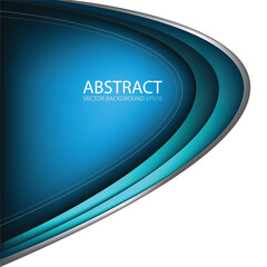 Poster - graphic vector curve line overlap background for text and message design
