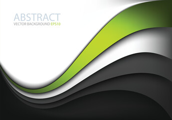 Poster - graphic vector curve line overlap background for text and message design
