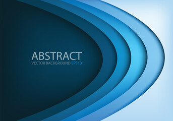 Poster - graphic vector curve line overlap background for text and message design
