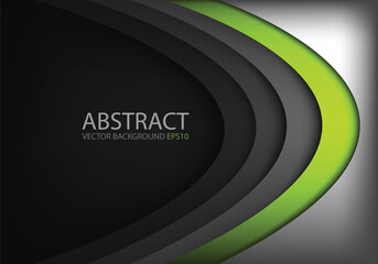Poster - graphic vector curve line overlap background for text and message design
