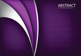Poster - graphic vector curve line overlap background for text and message design
