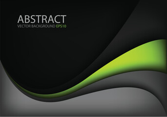 Poster - graphic vector curve line overlap background for text and message design
