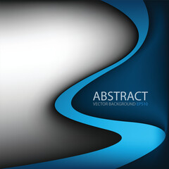 Poster - graphic vector curve line overlap background for text and message design
