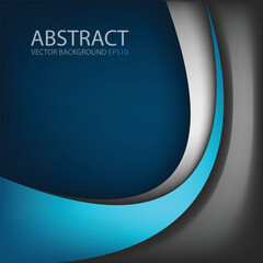 Poster - graphic vector curve line overlap background for text and message design
