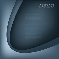 Poster - graphic vector curve line overlap background for text and message design
