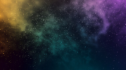 Wall Mural - glowing yellow, purple, green light patten black background grainy gradient noise texture poster ban