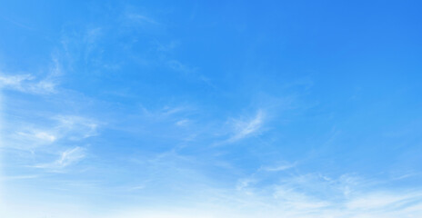 Wall Mural - clear blue sky with no clouds. sun is shining brightly