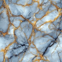 Canvas Print - Elegant Marble Texture with Dramatic Dark Veins