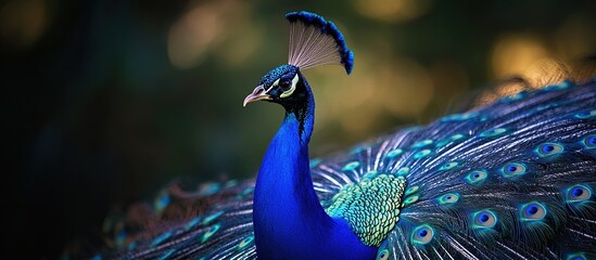 A Majestic Peacock's Plume