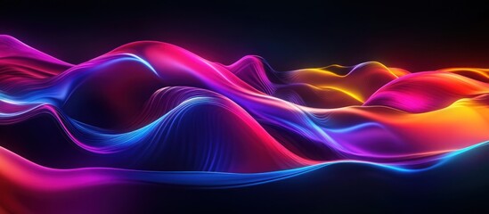 Canvas Print - Abstract Waves of Color