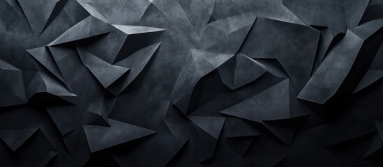 Wall Mural - Abstract Dark Gray Geometric Background