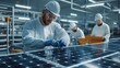 © CHOI POO - Workers Assembling Solar Panels in Modern Facility