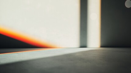 Poster - Minimalist Interior with Light and Shadow Play