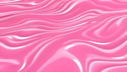 Wall Mural - Vibrant Pink Abstract Geometry with Glossy Texture for Digital Art and Creative Screenshots