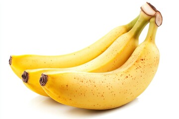 Banana isolated on white background. Generative AI.