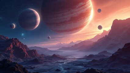 Planets and space,wallpaper,background,science,illustration