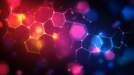 Poster - Abstract technology or medical background 