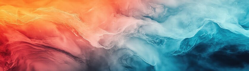 Poster - A vibrant abstract background showcasing swirling patterns in red, orange, blue, and white hues, ideal for artistic designs.