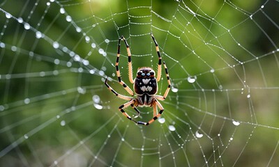 Spider on the spider web.