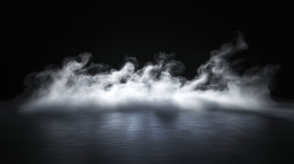 Wall Mural - mystical mist. swirling smoke in dark and light symphony. fluid fantasia. abstract dance of fog and 
