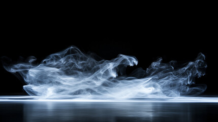 Wall Mural - mystical mist. swirling smoke in dark and light symphony. fluid fantasia. abstract dance of fog and 