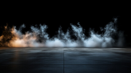 Wall Mural - mystical mist. swirling smoke in dark and light symphony. fluid fantasia. abstract dance of fog and 