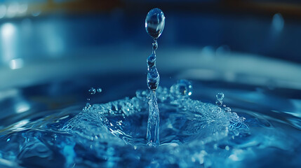 Wall Mural - Water Drop Splash Photo