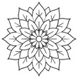 © Bappaditya Roy - Stunning Vector Illustration of a Mixed Autumn Floral Mandala for Vibrant Seasonal Decor