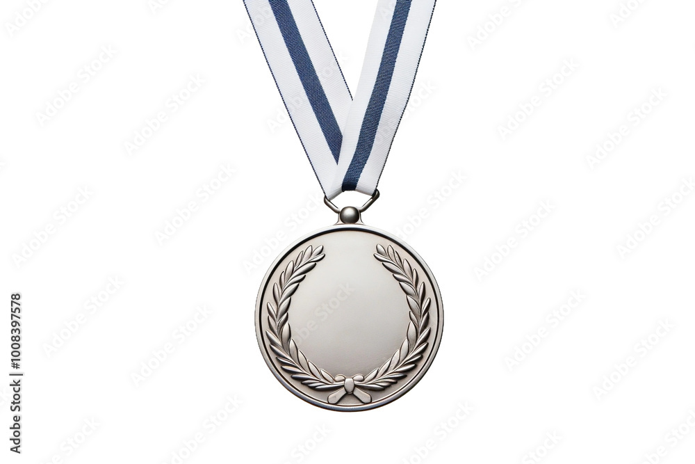 Second Place Prize silver medal Isolated on Transparent Background ...