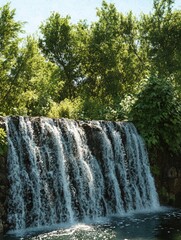 Wall Mural - serene waterfall scenery